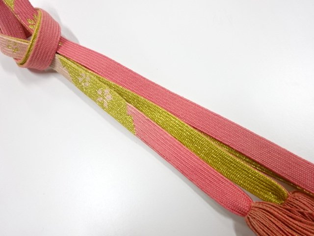 JAPANESE KIMONO / HAND-TIED OBIJIME CORD 